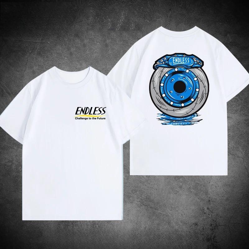 Hot Classic Japan JDM Modified Car Endless Brake Peripherals Graphic Print T-shirt Men Women Loose Casual Cotton Oversized Top Summer New Tee