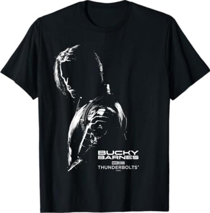 

Громовержцы Marvel - Футболка с силуэтом Баки Барнса Унисекс M
