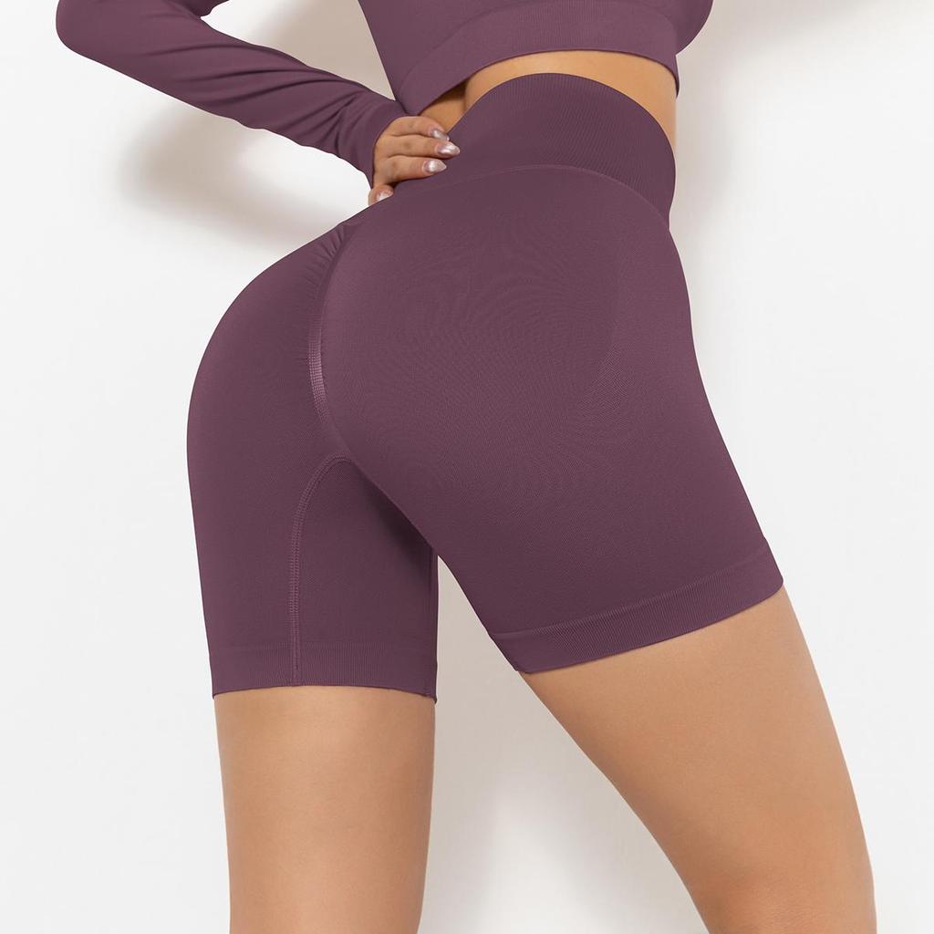 Jóga Krátké Dámské Bezešvé Fitness Kalhoty Vysoký Pas Gym Scanties Sportovní oblečení Cvičení Běh Breechcloth