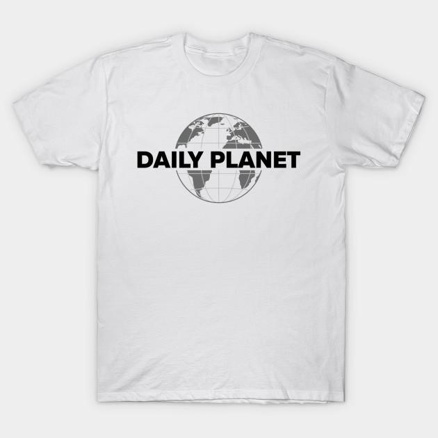 

Men Black Print T-shirt Daily Planet No-Cut Transfer Paper Print Cotton Tshirt XL білий
