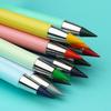 12pcs Macaron Color HB Colored Pencils Set With Eraser No Sharpening Eternity Pencils Drawing Sketching Pencil School Office