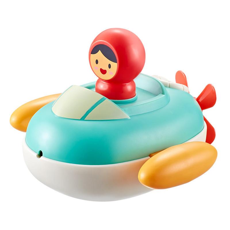 Baby Bath Wind-up Toy Floating Submarine Water Play Toy Plastic Swim Kids Bathing Sprinkler