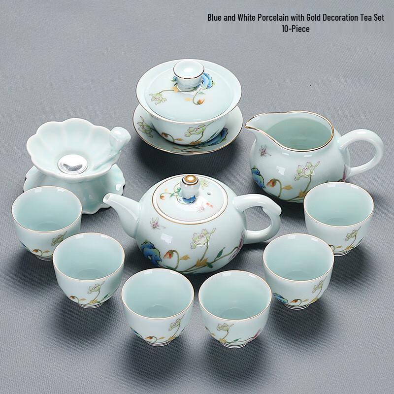 Taozhi Light Luxury Ceramic Gongfu Tea Set