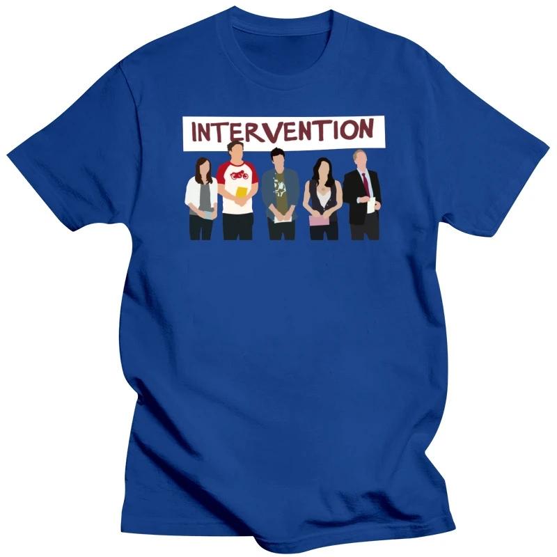 Intervention How I Met Your Mother T-Shirt Herren Kurzarm Baumwolle T-Shirts Neuheit T-Shirt Freizeit TV Show Teddy Legendäres T-Shirt