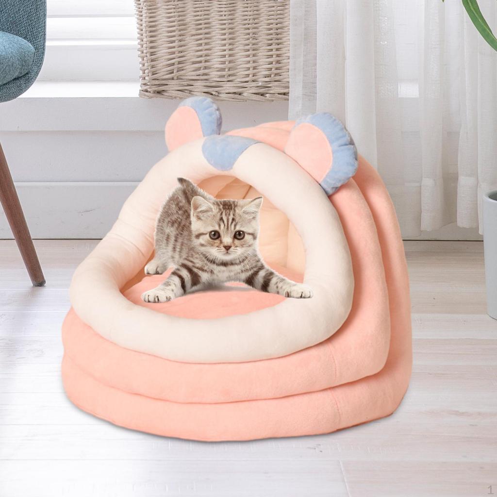 Bed for Cats and Small Dogs - Soft Cushion, Removable Cover