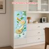 84Style Fridge Stickers Refrigerator Cover Door Landscape Plant Sea Vinyl Self Adhesive Kitchen Furniture Decor Wrap Freezer Sticker DIY