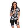 Short Sleeve Surfwear Sunscreen Women's Swimsuit Wetsuit Sexy Swimwear
