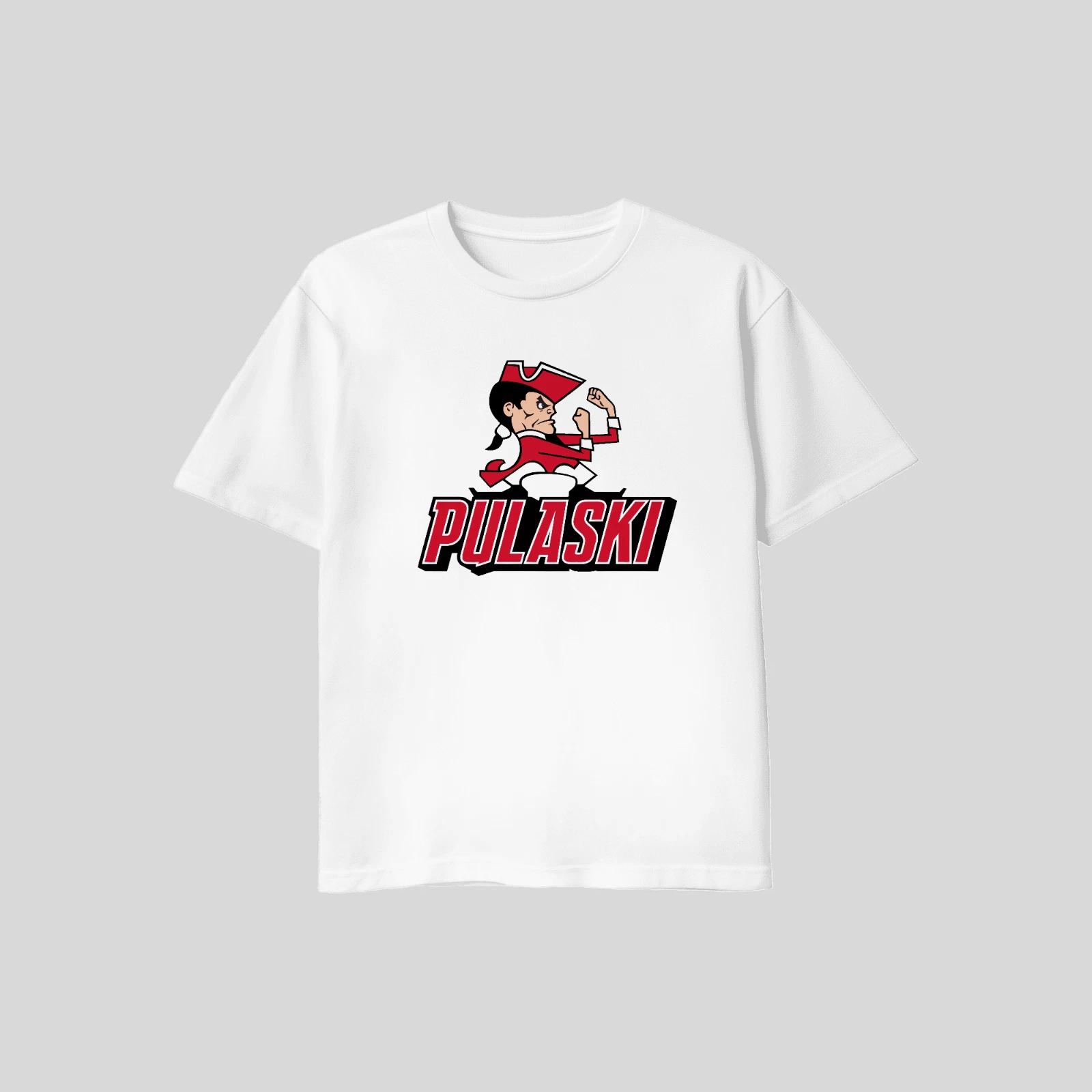 Unisex Adult Casual Graphic Pulaski Wisconsin High School Red Raide... M