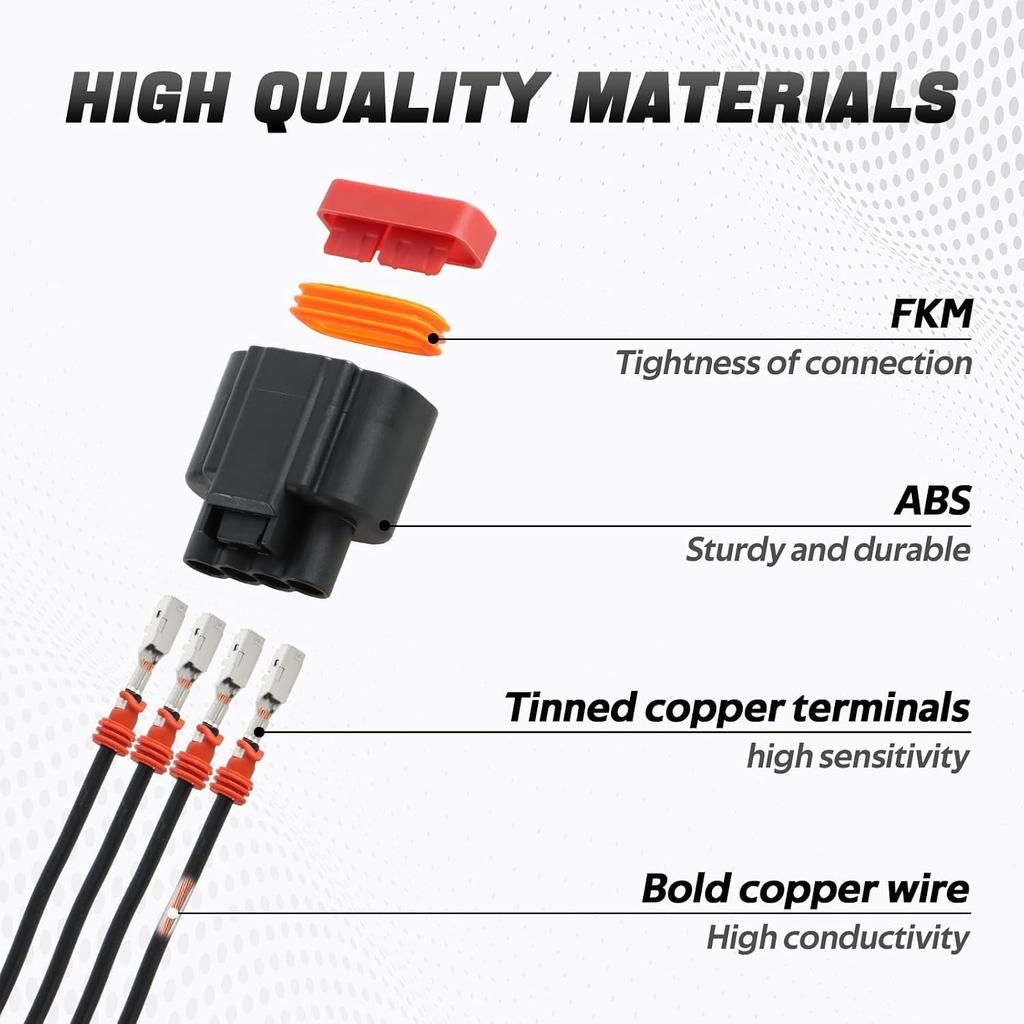 HVAC Blower Motor Resistor Connector Wire Harness Pigtail, AC Fan Blower Wire Assembly Compatible with Ford Expedition 2010-2017,F-150