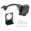 For AMERICAN Style Trailer Connector Adapter 4 To 7 Pin Cable with Bracket for RV and Trailer Vehicle Connection