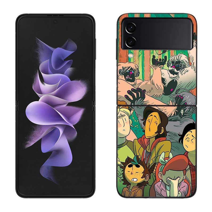 

L-Lumberjanes Phone Case For Samsung Z Flip 7 6 5G Galaxy Z Flip 5 4 3 Black Hard Cell Cover Luxury PC Shell Coque Samsung Z Flip 4 5G