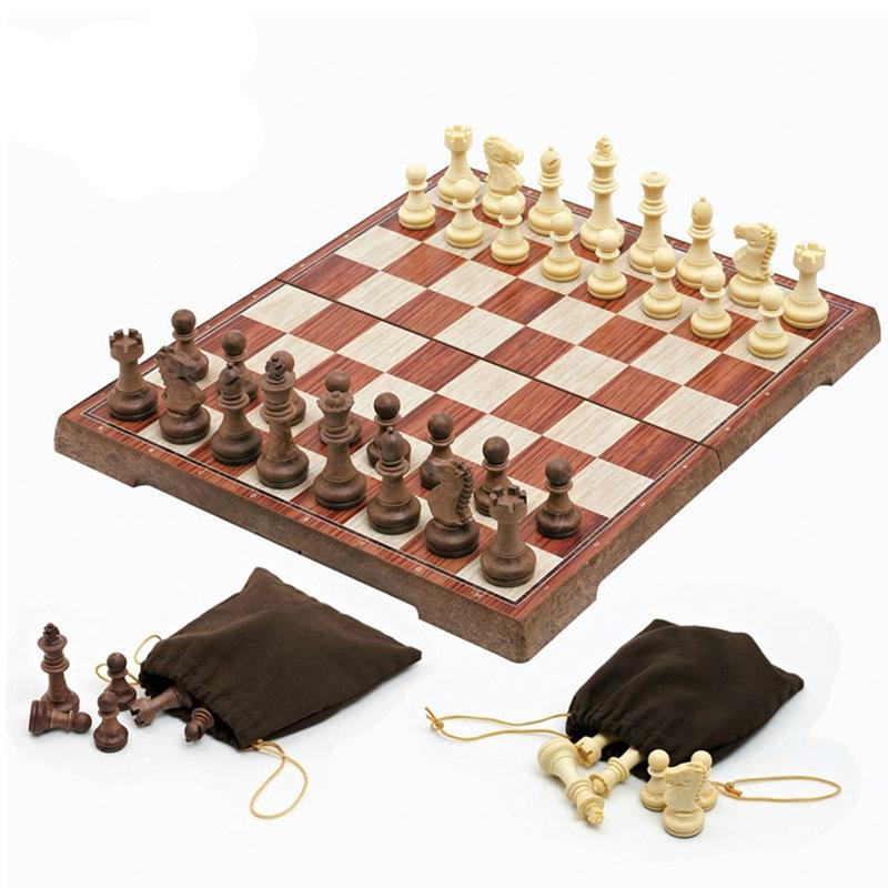 Gold, Silver, Black & White Chess Set - Available in Large, Medium, and Small Sizes for Direct Overseas Sales