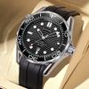 Mens Silicone Watch With Quartz Movement And 24hour Indicator For Fashion Crafters