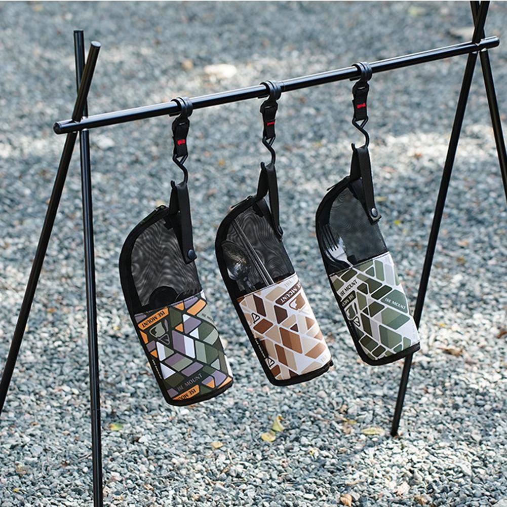 Camping Cookware Storage Bag Waterproof Camp Bowl Cups Container Portable Travel Tableware Pouch for Outdoor Picnic Tool