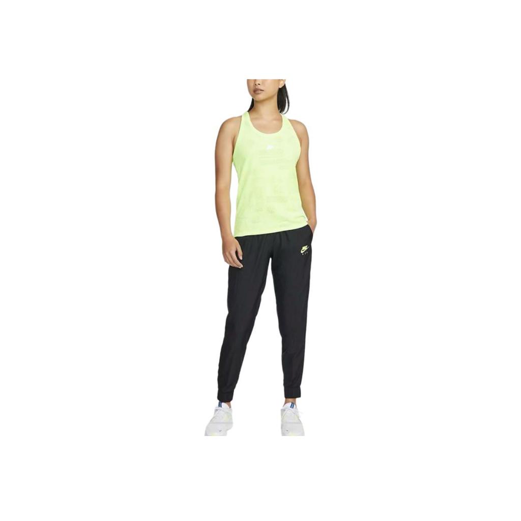 Nike Air Solid Logo Woven Breathable Casual Knit Sports Pants Women pants Black DJ0904-010