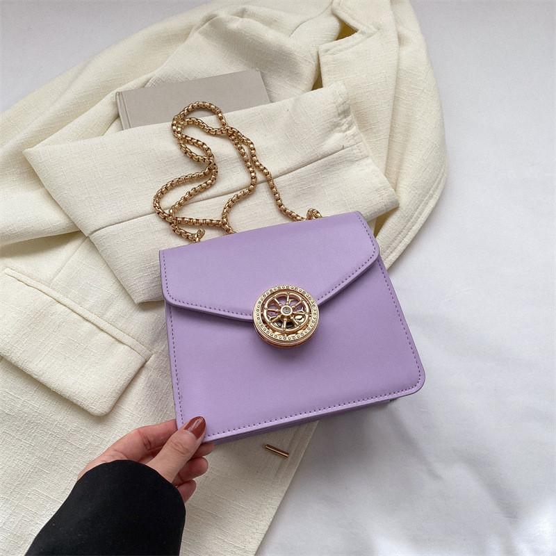 Chic And Trendy Pu Crossbody Bag For Women 2023 Fashionable And Versatile фиолетовый