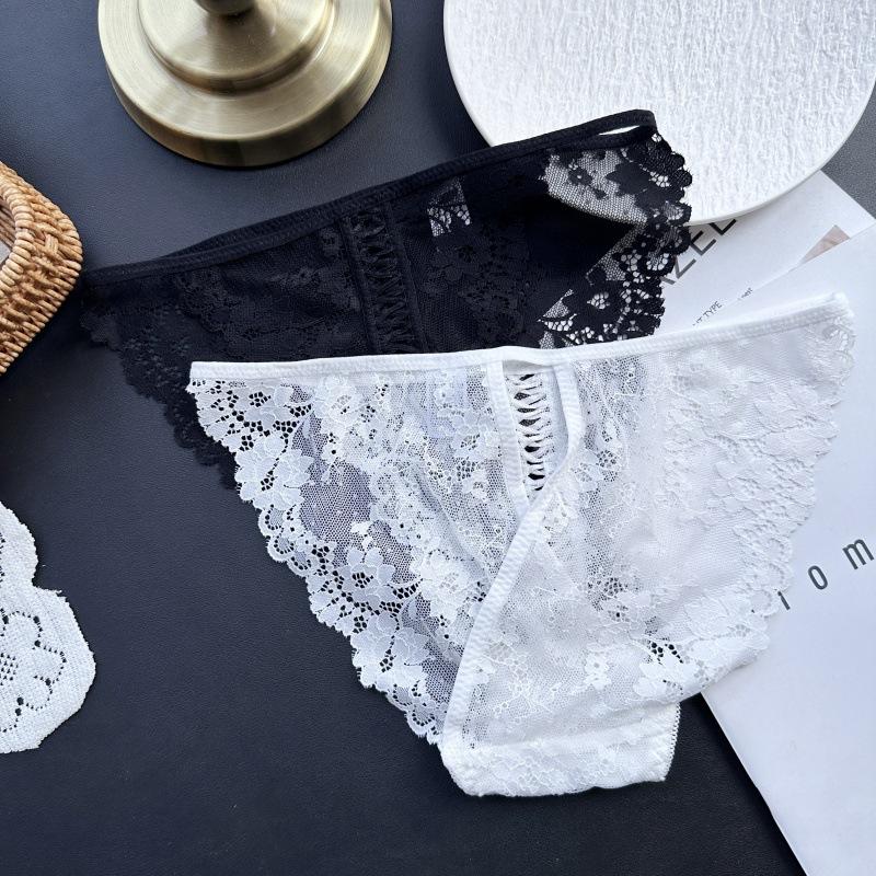 Ladies Spring and Summer Sexy Lace Trousers High Split Split Underwear