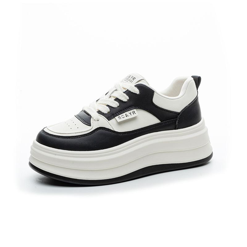 Platform White Shoes Women's Spring 2025 New Explosive Version Internet Celebrity Same Casual Fashion Versatile Student Women's Shoes