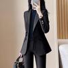 Women's Waist-cinching Blazer & Pants Suit Set