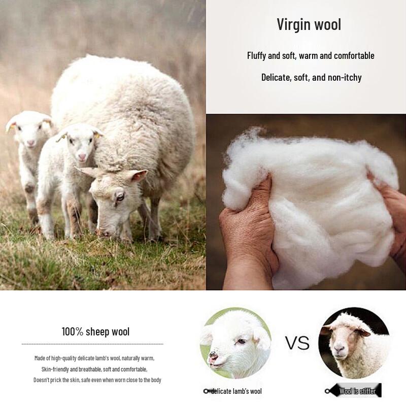 Men's Pure Merino Wool Crew Neck Pullover Sweater