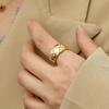 HYACINTH Korean Metal Scratch Index Finger Ring - Cold Style Fashion Temperament