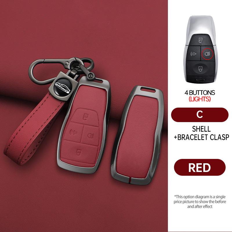 Suede Car Key Case Cover For Baic Beijing X7 Bj40 Senova D50 D70 X55 X65 Eu5 Eu7 Car Key Protector Keychain Accessories