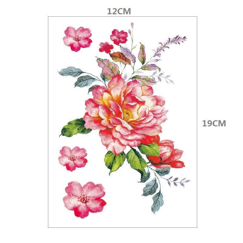 Pfingstrose Großes Muster Foto Fotografie Wasser Transfer Tattoo Aufkleber Musterbestellung Tattoo