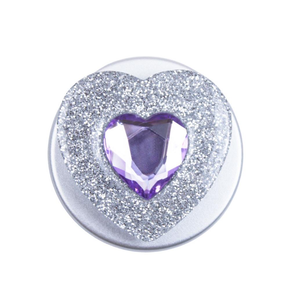 For Magsafe Magnetic Phone Holder Luxury Glitter Rhinestone Heart Simple Design Expandable Foldable Strong Magnetic Airbag Stand