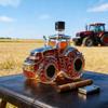 Novelty Farm Tractor Whiskey Decanter, Glass Liquor Bottle for Bar Decor & Gifting