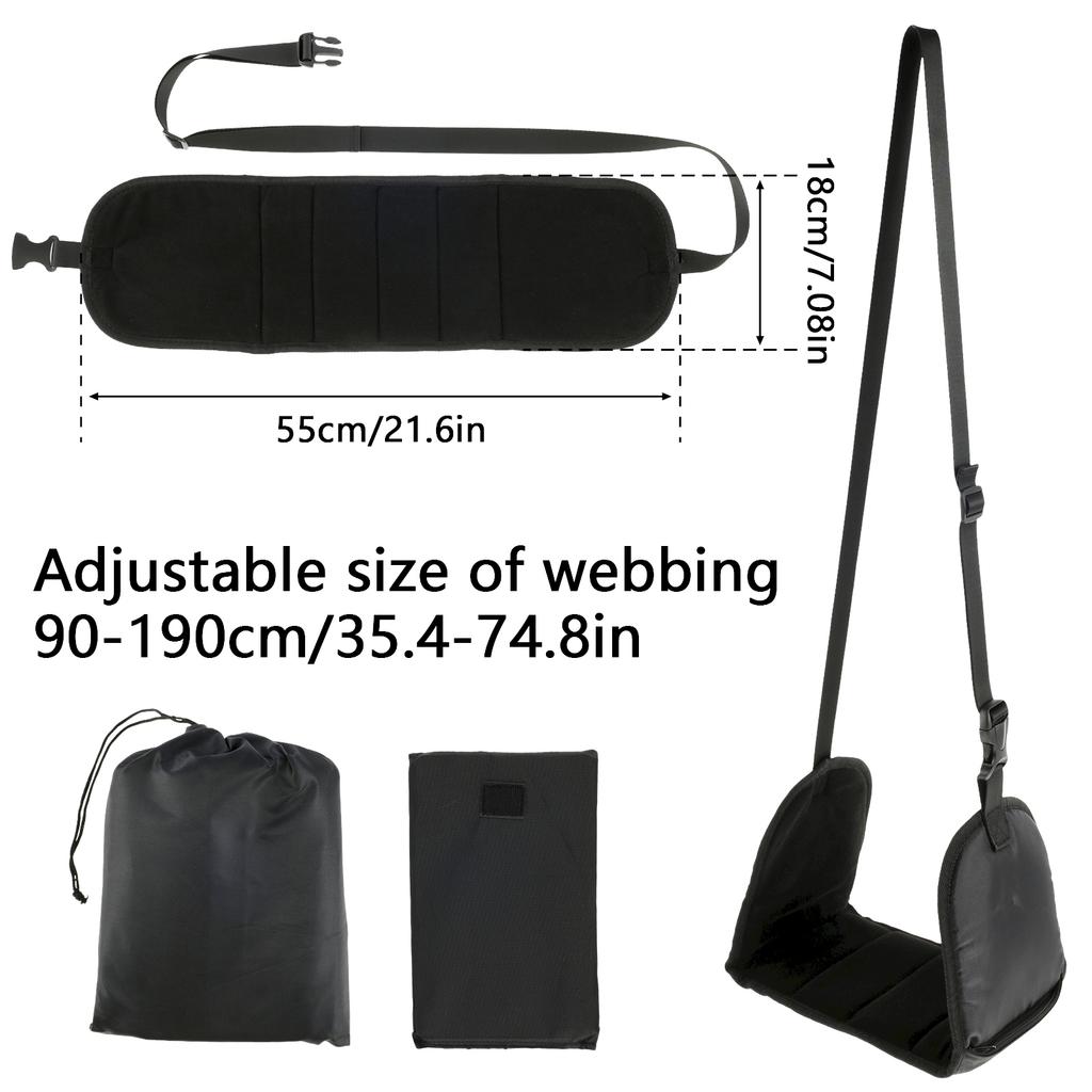 1/3Pcs Airplane Foot Hammock 420D Oxford Cloth Adjustable Aeroplane Footrest with Storage Bag Travel Plane Hanging Foot Hammock