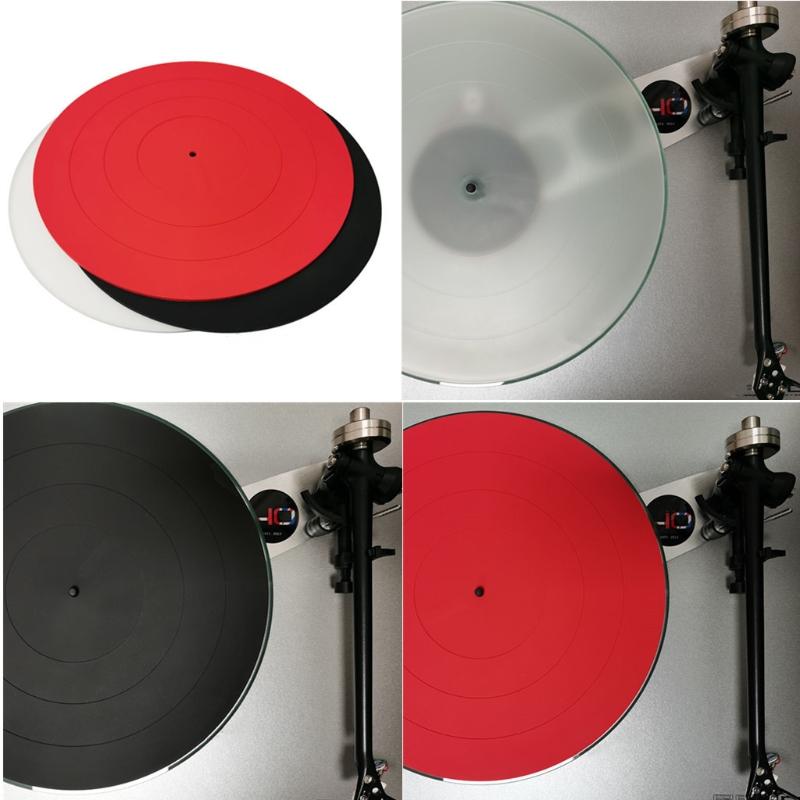 Turntable Platter Mat - Audiophile Grade Silicone Rubber Design Universal to All for LP Vinyl Record Players Phonograph