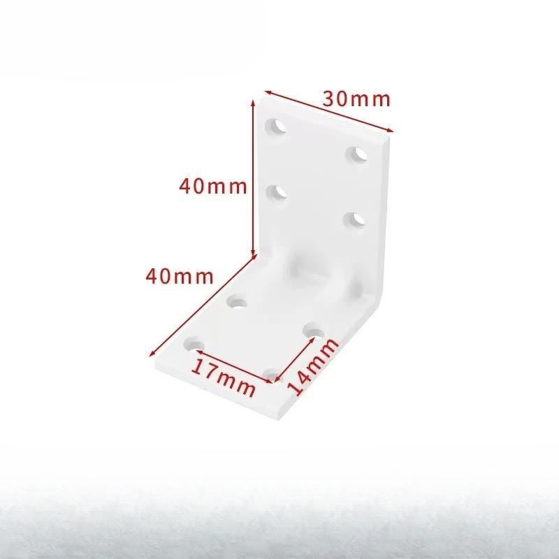 2PCS Furniture Corner Connector Set Metal Trapeziform Cabinet Angle Bracket Sturdy Triangle Corner Brace Universal Support