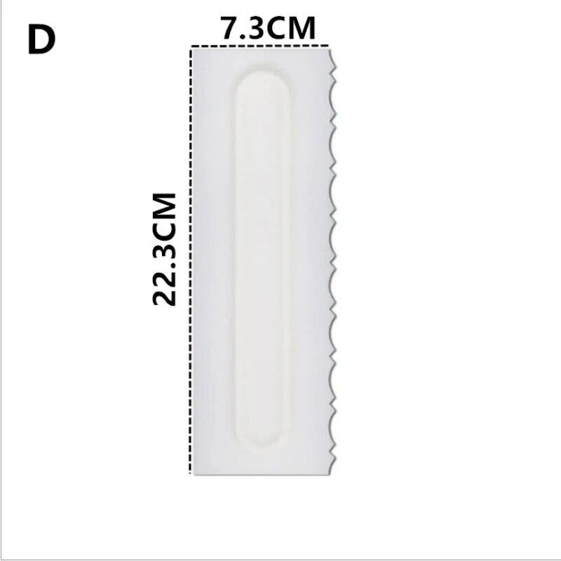 1Pcs Cream Scraper Pastry Cutters Baking Spatulas Irregular Teeth Edge Plastic Comb Cake Shape Tool DIY  Mold