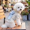 Spring Pet Dog Princess Dress Cute Lace Tutu Skirt Big Bowknot Short Sleeve Vest Dog Clothes for Small Dogs Puppy