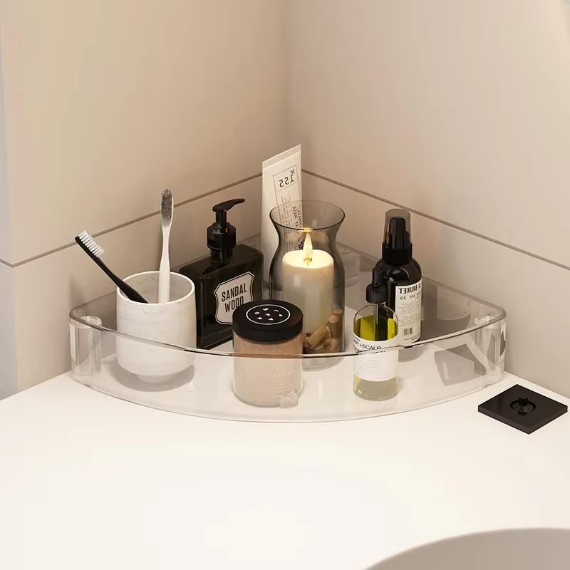 Bathroom Organizer Shelves Kitchen Home Large Capacity Storage Rack Acryl Cart Corner Cosmetic Skincare Shapoo Kids Toys Holder MIT