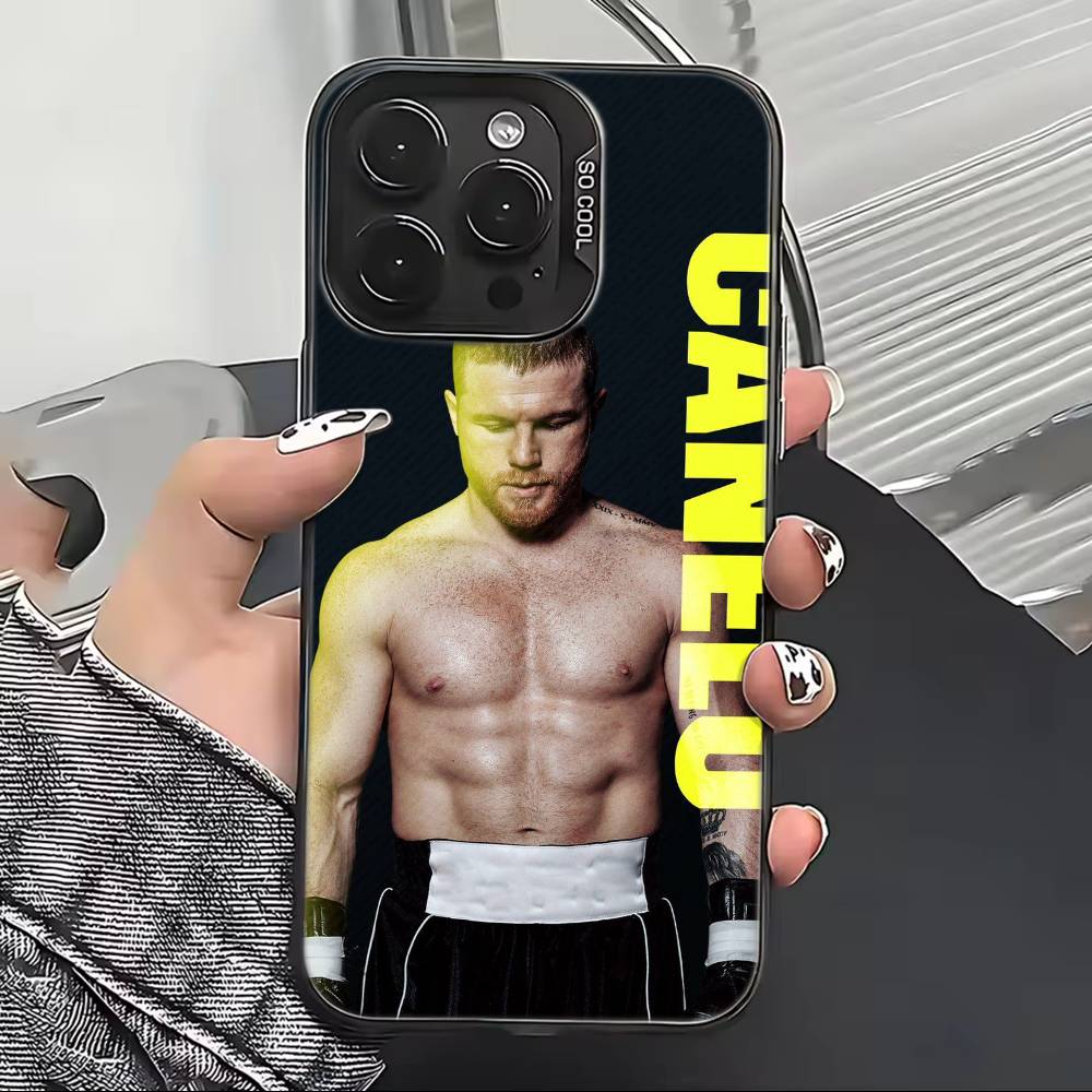 Mexico Boxing Canelo Alvarez Phone Case For iPhone 17,16,15,14,13,12,11 Plus,Pro Max,XS,Colored Silver Plated Inside Cover