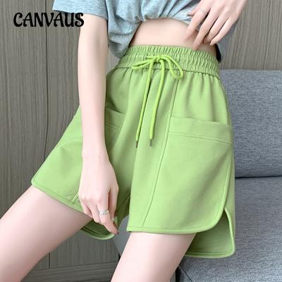 Sports Shorts Women's Summer Women's Casual Wide-legged Trousers High Waist Thin A-line Sweet