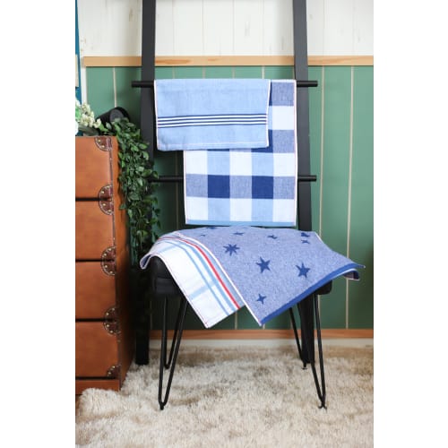 Hayashi Face Towel, Approx. 34 X 80cm, Plainly Check, FP432700