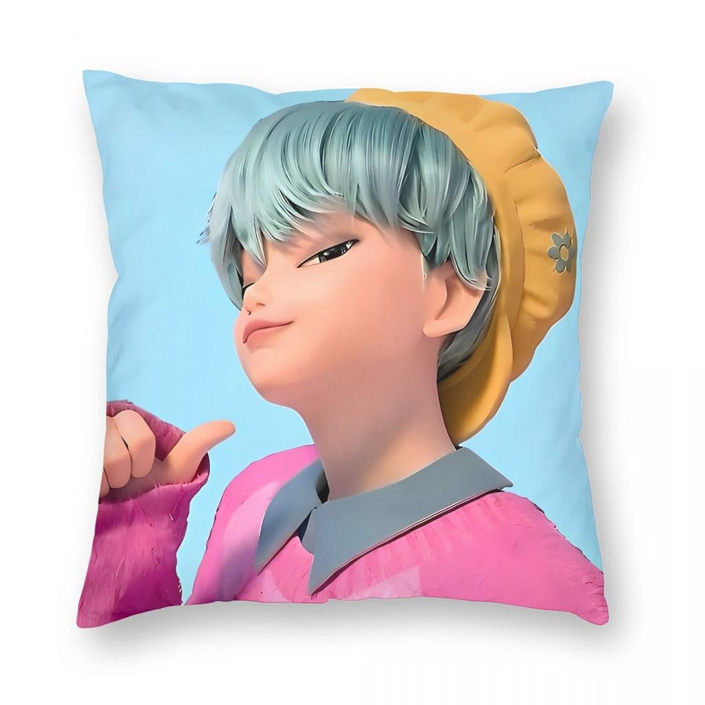 KPop Demon Hunters Pillowcase Printing Fabric Cushion Cover Gift Throw Pillow Case Cover Home Square 45X45cm