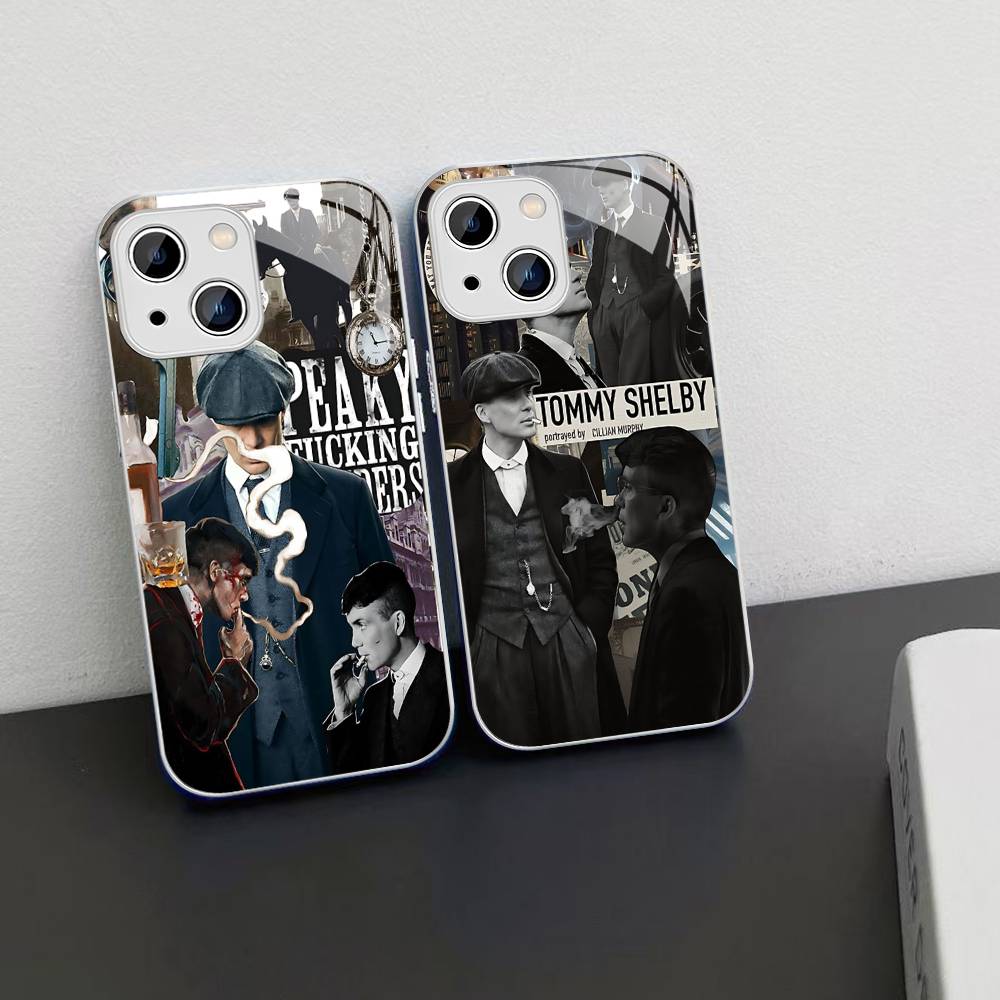 Movie P-Peaky B-Blinders TV For IPhone 14 13 12 Mini 11 Pro XS Max X XR 14 Plus Tempered Glass Cover