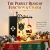 Battery Operated Reading Light Christmas Library Lantern, Mini Decorative Bookshelf Lamp, Vintage Metal LED Miniature Lamp for Bookshelves Night with