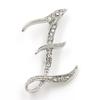 Dopis brož Příslušenství Pin Brož slitina Móda Angličtina živůtek Kostým Plný diamant vykládaný vodou