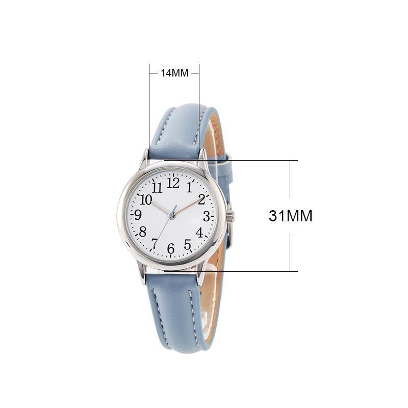 Women's Quartz Watch Sports Quartz Watch Easy To Read Arabic Numerals Simple Dial PU Leather Strap Watches