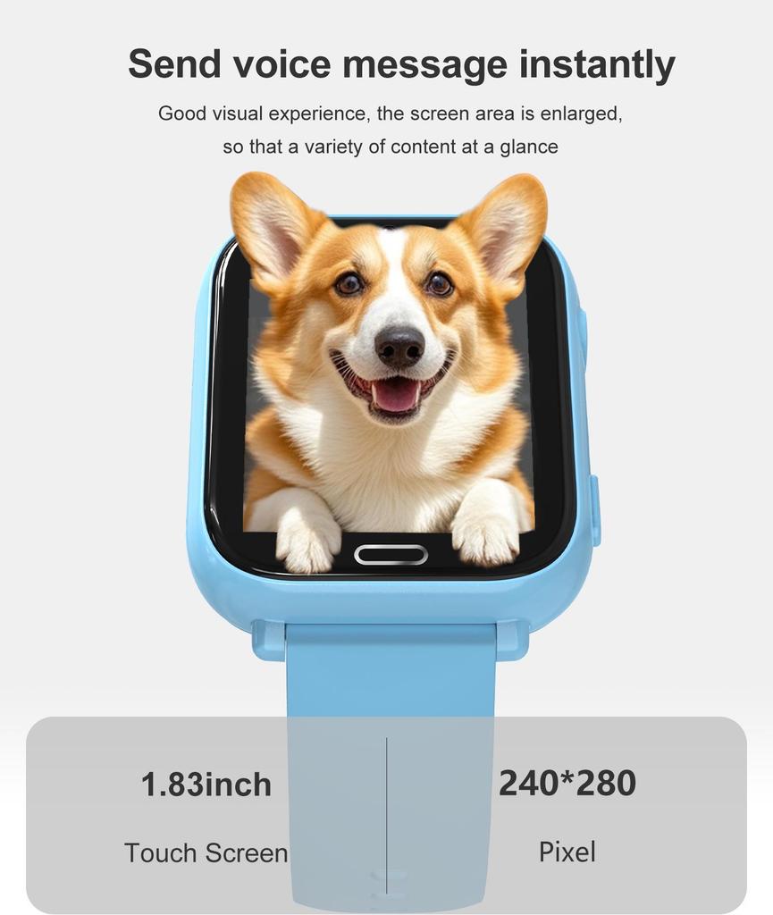 4G Kids Smartwatch with Video Call, Photo, and GPS for Boys and Girls