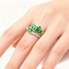 Tree Leaf Shape Dating Rings Adjustable Finger Opening Rings Unique Finger Jewelry Suitable for Party and Daily Wear