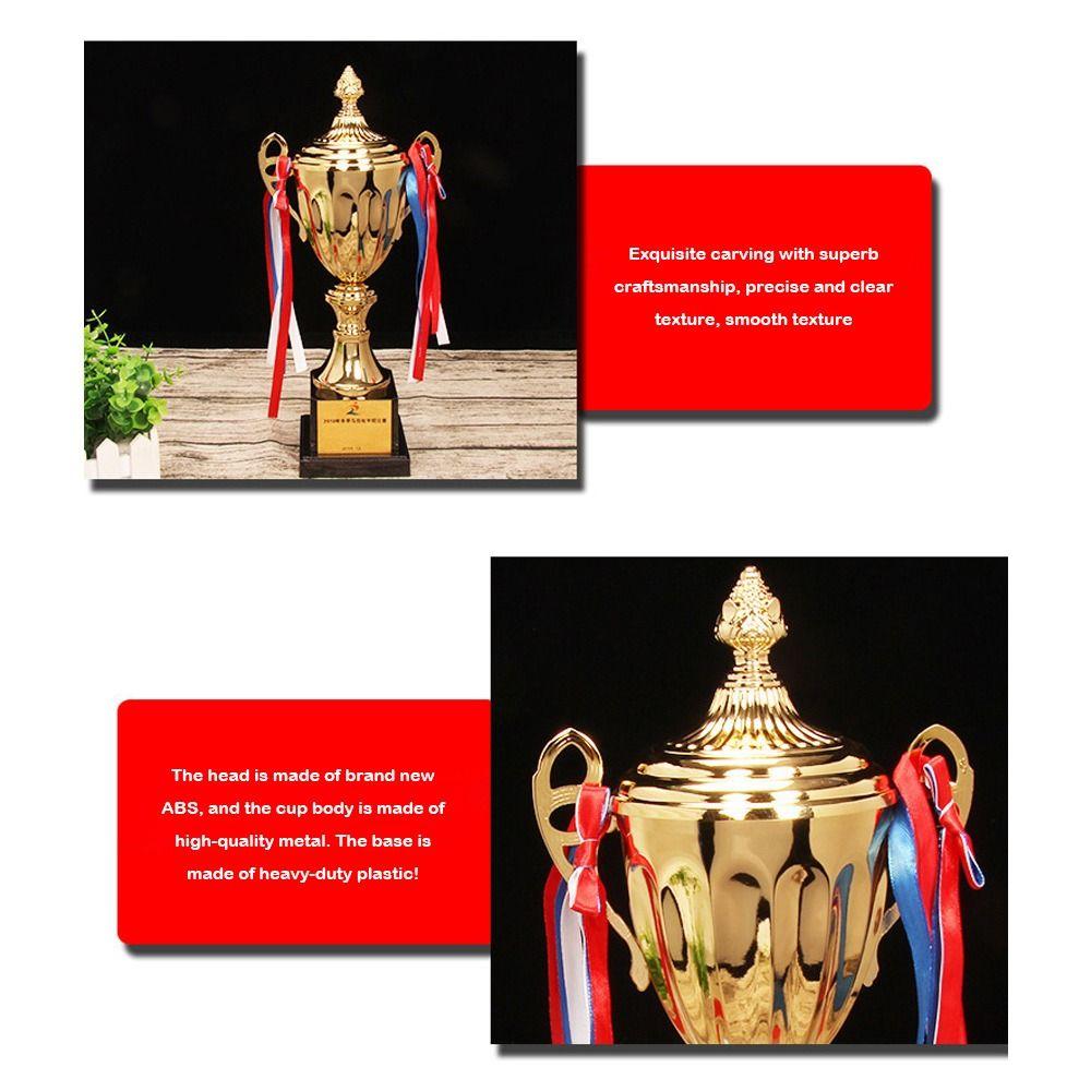 1Pc Gold Award Customizable Trophy 29/33/36/41/46/51cm Football Medal Champions Trophy  Competition