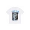 Stussy Short Sleeve T-Shirt Teens Loose Fit 270g Cotton Round Neck Casual Wear