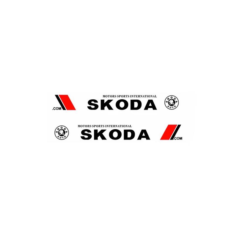 VMAD6 Removable No Residue Door Side Decal Sticker 2PCS Car Logo Fashion Auto Body Decoration Styling Stickers For Skoda Octavia A7