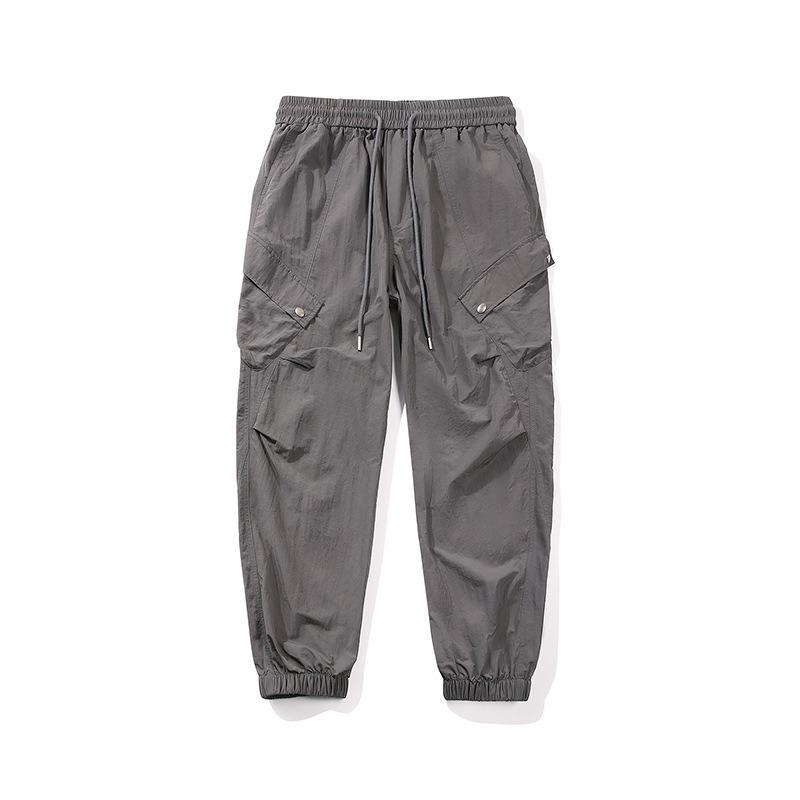 Simple Overalls Summer New Casual Loose Men's Nine-point Pants Retro Trendy Brand Men's High-end Men's Clothing