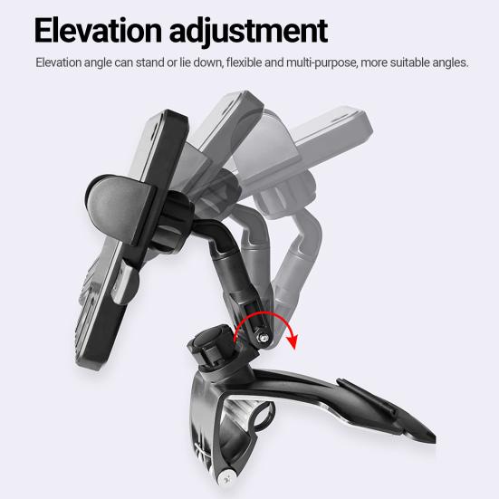 Car Phone Holder Multi-function Multi-angle Adjustment Car Dashboard Smartphone Clip Mount Stand